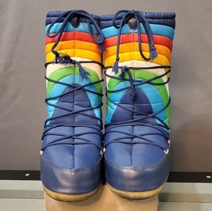 Retro Rainbow Moon Boots size 8-10